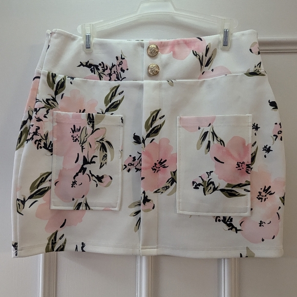 2 Piece Outfits for Women Long Sleeve Floral Print Blazer& Mini skirt - Picture 6 of 7